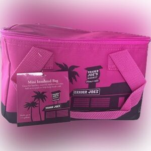 Trader Joe’s Mini Insulated Tote/Cooler Bag - Magenta